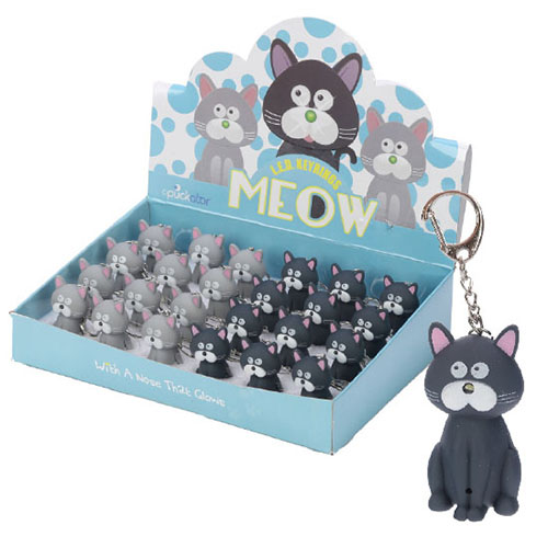 LED meowing key ring