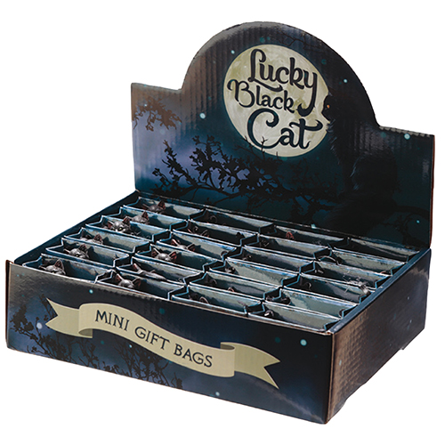 Lucky black cat in mini gift bag