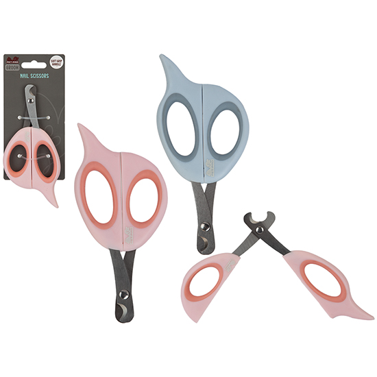 Soft grip nail scissors